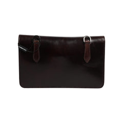 Luxour, Dolce & Gabbana Maroon Horse Leather Logo Plaque Mini Crossbody Bag, 