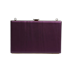 Luxour, Dolce & Gabbana Purple Leather Clutch Evening Crossbody Bag, 