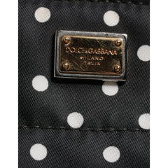 Luxour, Dolce & Gabbana Black PolkaDot Nylon Shoulder Baby Tote Diaper Bag, 