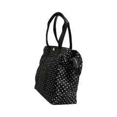 Luxour, Dolce & Gabbana Black PolkaDot Nylon Shoulder Baby Tote Diaper Bag, 