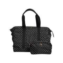 Luxour, Dolce & Gabbana Black PolkaDot Nylon Shoulder Baby Tote Diaper Bag, 