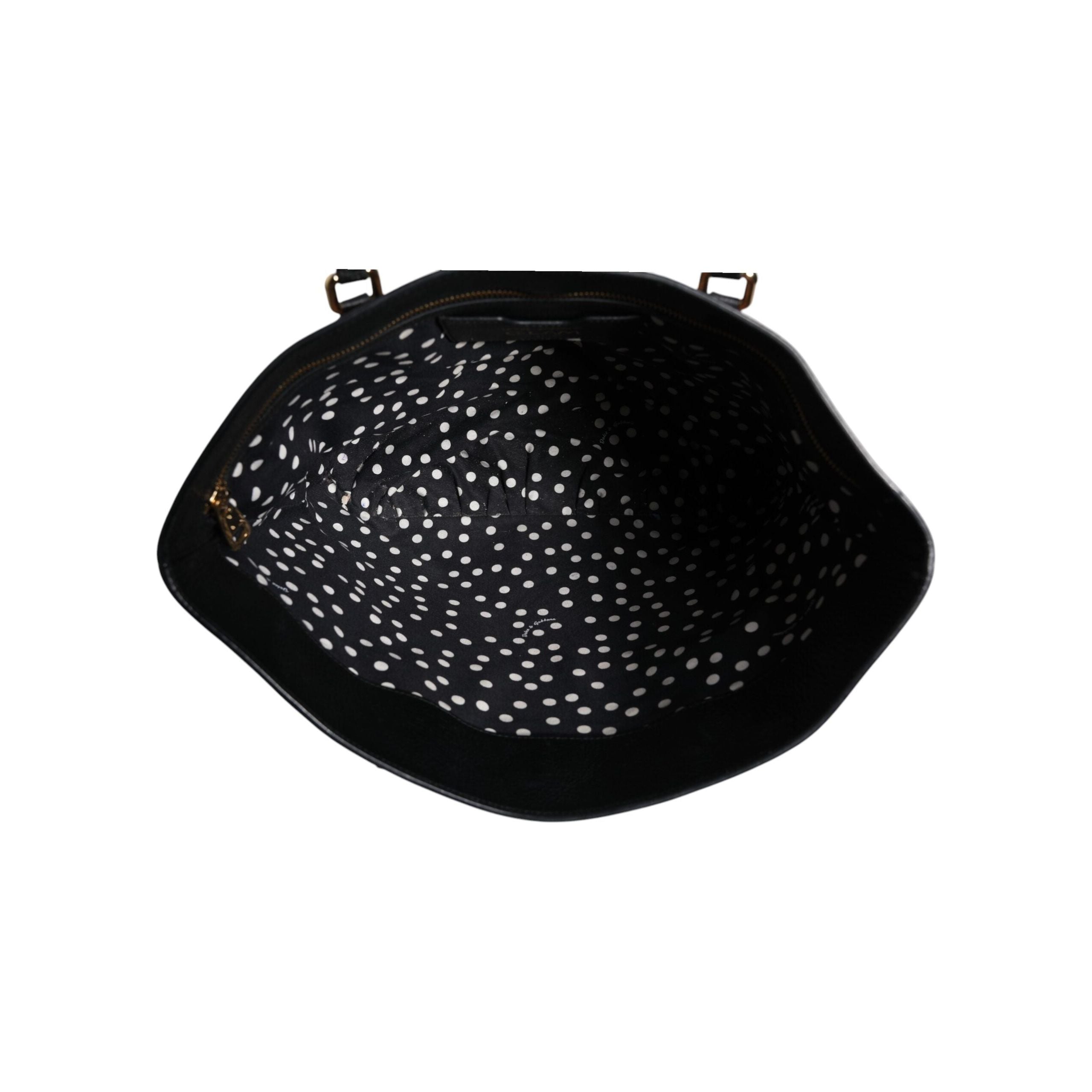 Luxour, Dolce & Gabbana Brown Black Calfskin Leopard Print Shoulder Tote Bag, 