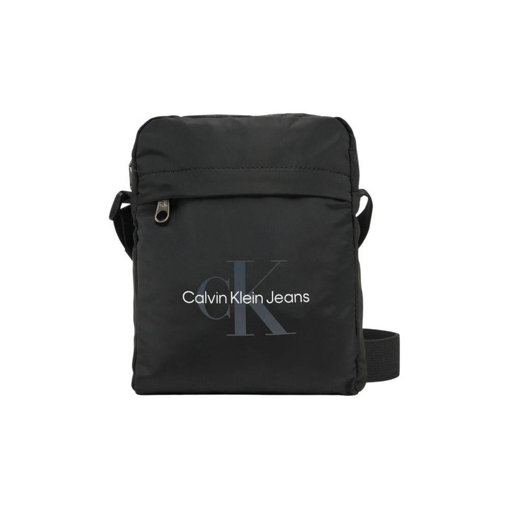 Luxour, Calvin Klein Jeans Black Recycled Polyester Messenger Bag, 