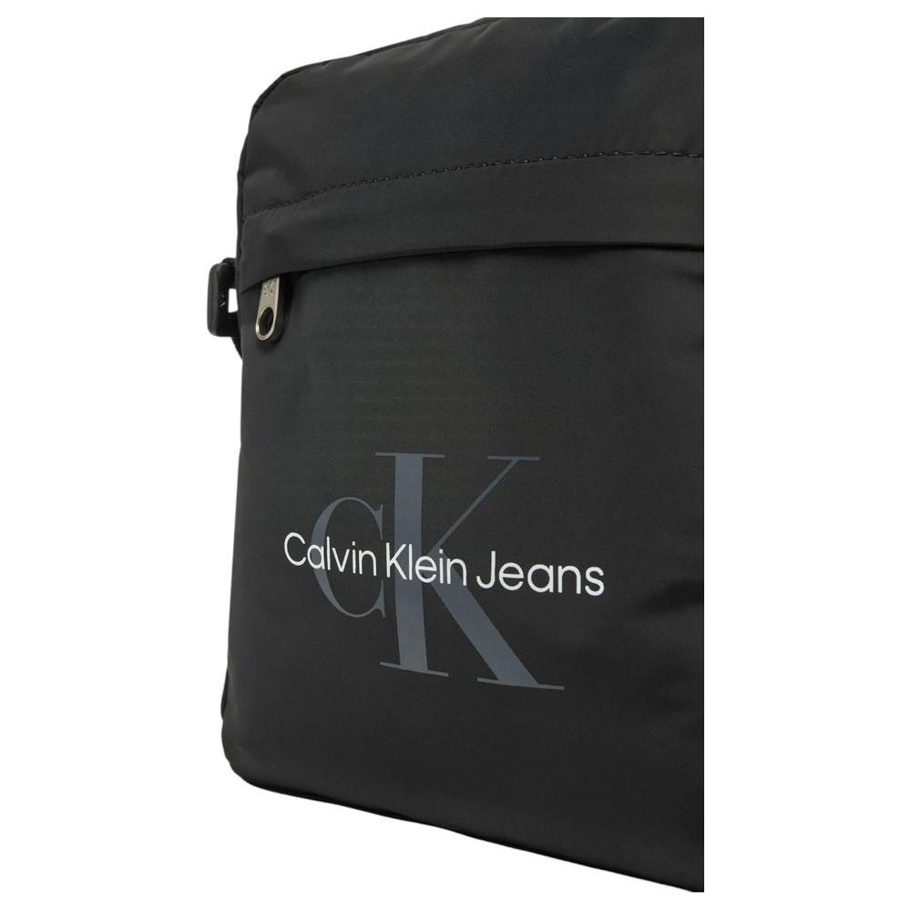 Luxour, Calvin Klein Jeans Black Recycled Polyester Messenger Bag, 