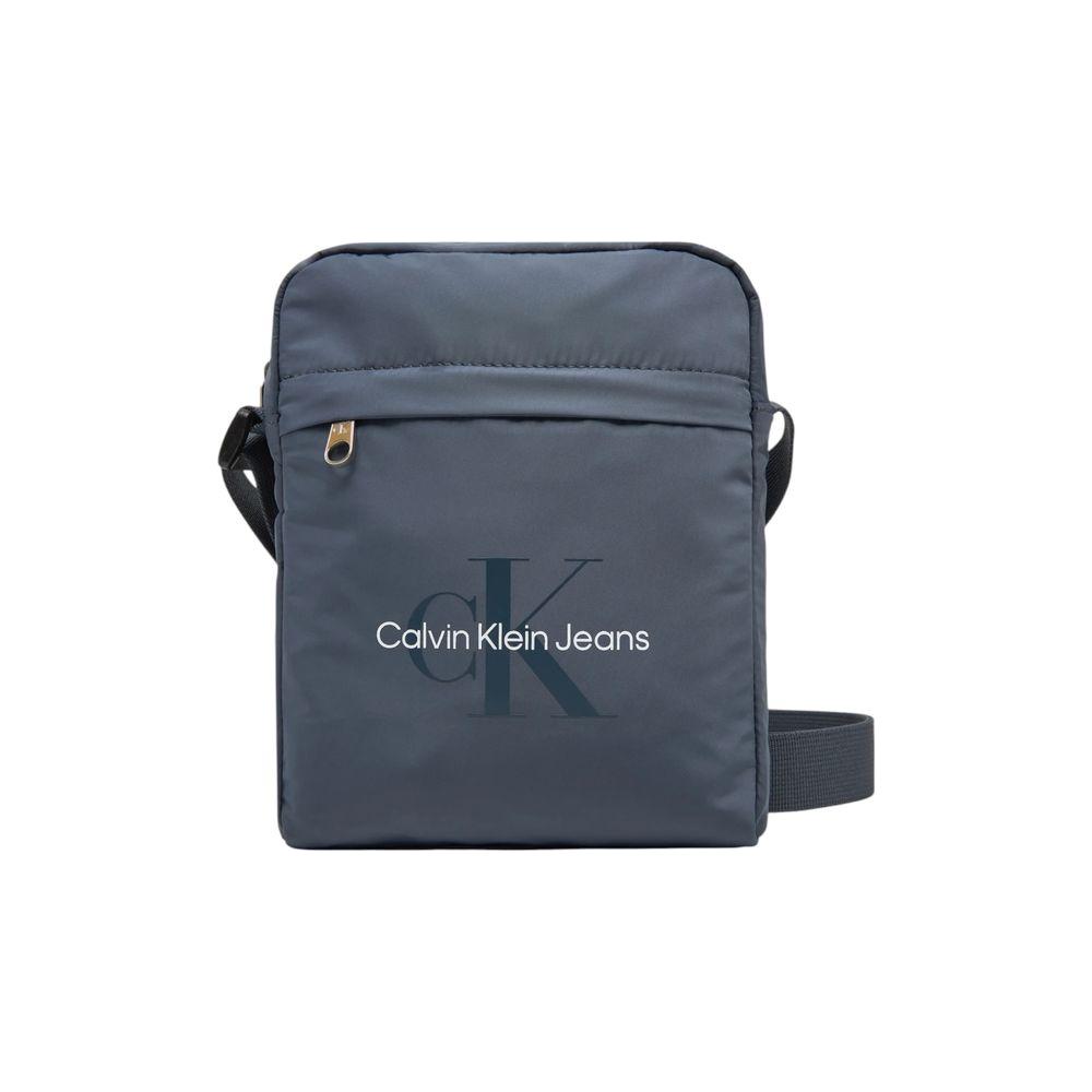 Luxour, Calvin Klein Jeans Blue Recycled Polyester Messenger Bag, 