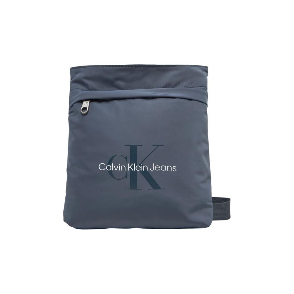 Luxour, Calvin Klein Jeans Blue Recycled Polyester Messenger Bag, 