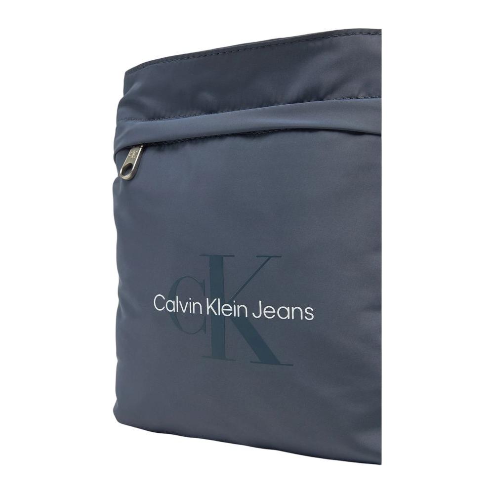Luxour, Calvin Klein Jeans Blue Recycled Polyester Messenger Bag, 