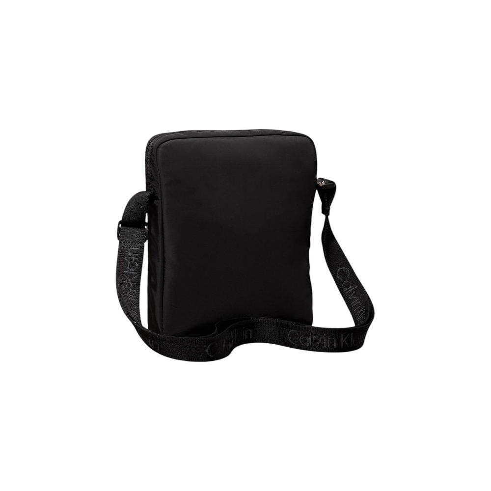 Luxour, Calvin Klein Black Recycled Polyester Messenger Bag, 