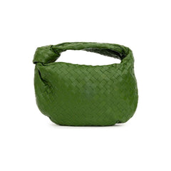 Luxour, Bottega Veneta Green Leather Handbag, 
