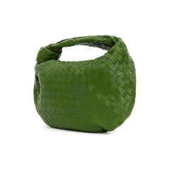 Luxour, Bottega Veneta Green Leather Handbag, 