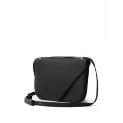 Luxour, Bottega Veneta Black Leather Shoulder Bag, 