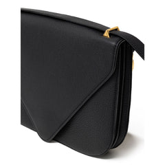 Luxour, Bottega Veneta Black Leather Shoulder Bag, 