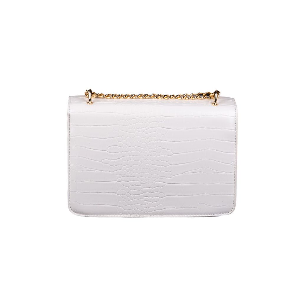 Luxour, Egon Von Furstenberg White Synthetic Material Crossbody Bag, 