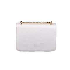 Luxour, Egon Von Furstenberg White Synthetic Material Crossbody Bag, 