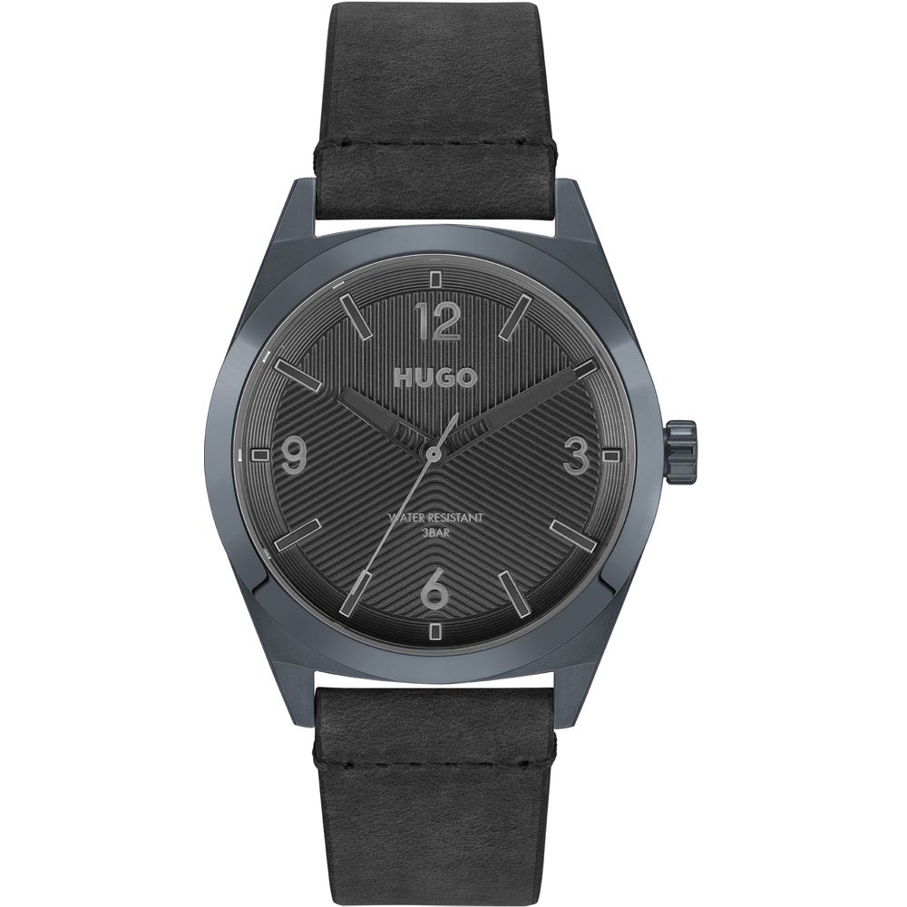 Luxour, Hugo Boss Black Leather Watch, 
