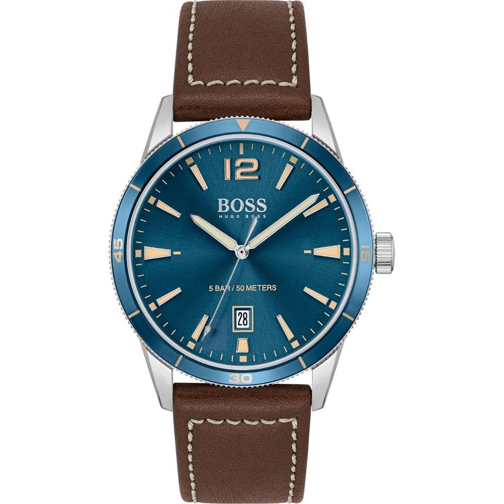 Luxour, Hugo Boss Brown Leather Watch, 