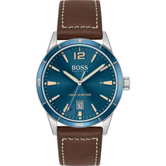 Luxour, Hugo Boss Brown Leather Watch, 