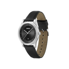 Luxour, Hugo Boss Black Leather Watch, 