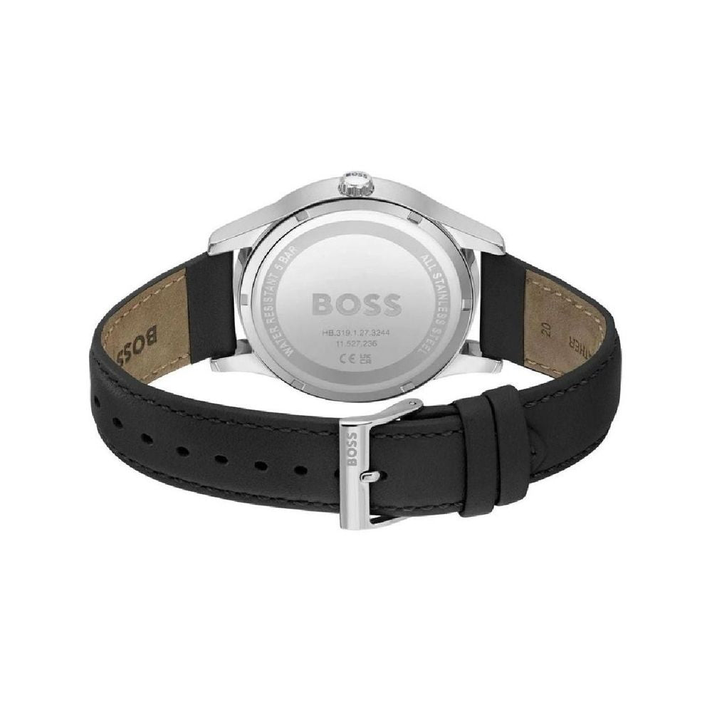 Luxour, Hugo Boss Black Leather Watch, 