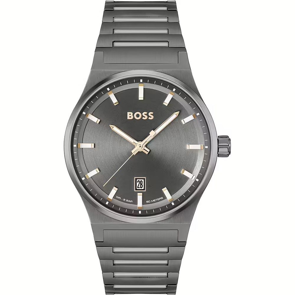 Luxour, Hugo Boss Gray Stainless Steel Watch, 