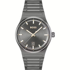 Luxour, Hugo Boss Gray Stainless Steel Watch, 