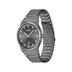 Luxour, Hugo Boss Gray Stainless Steel Watch, 