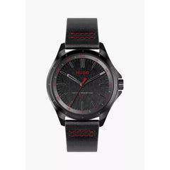 Luxour, Hugo Boss Black Leather Watch, 