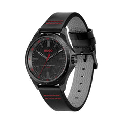 Luxour, Hugo Boss Black Leather Watch, 