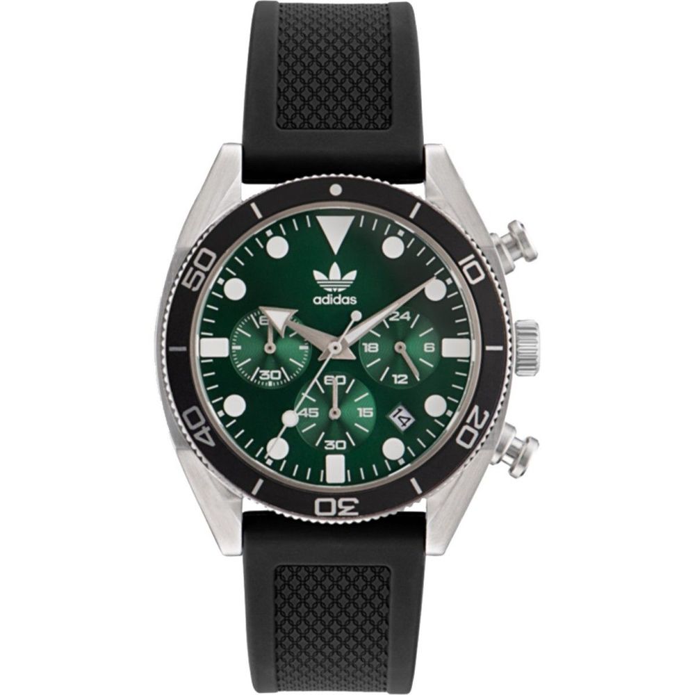 Luxour, Adidas Black Silicone Watch, 
