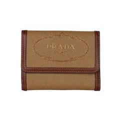 Luxour, Prada Brown Leather Women Wallet, 