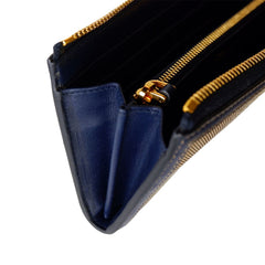 Luxour, Prada Brown Leather Leather Leather Wallet, 