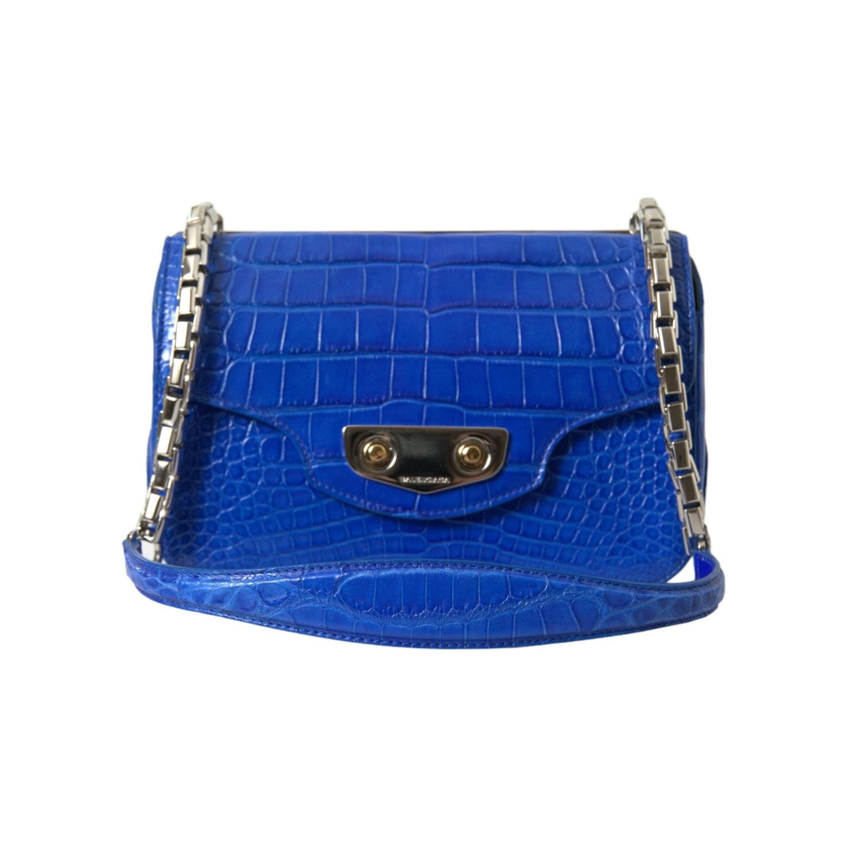 Luxour, Balenciaga Alligator Skin Mini Shoulder Bag - Elegant Blue, 