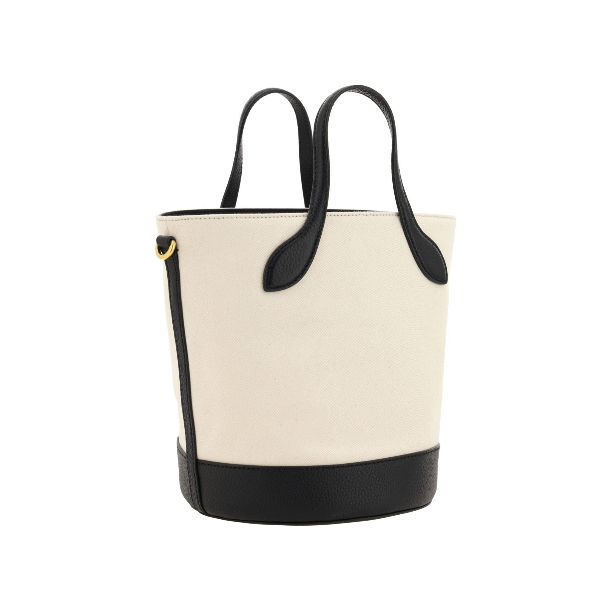 Luxour, Bally Elegant Monogram Bucket Bag in Black & White, 