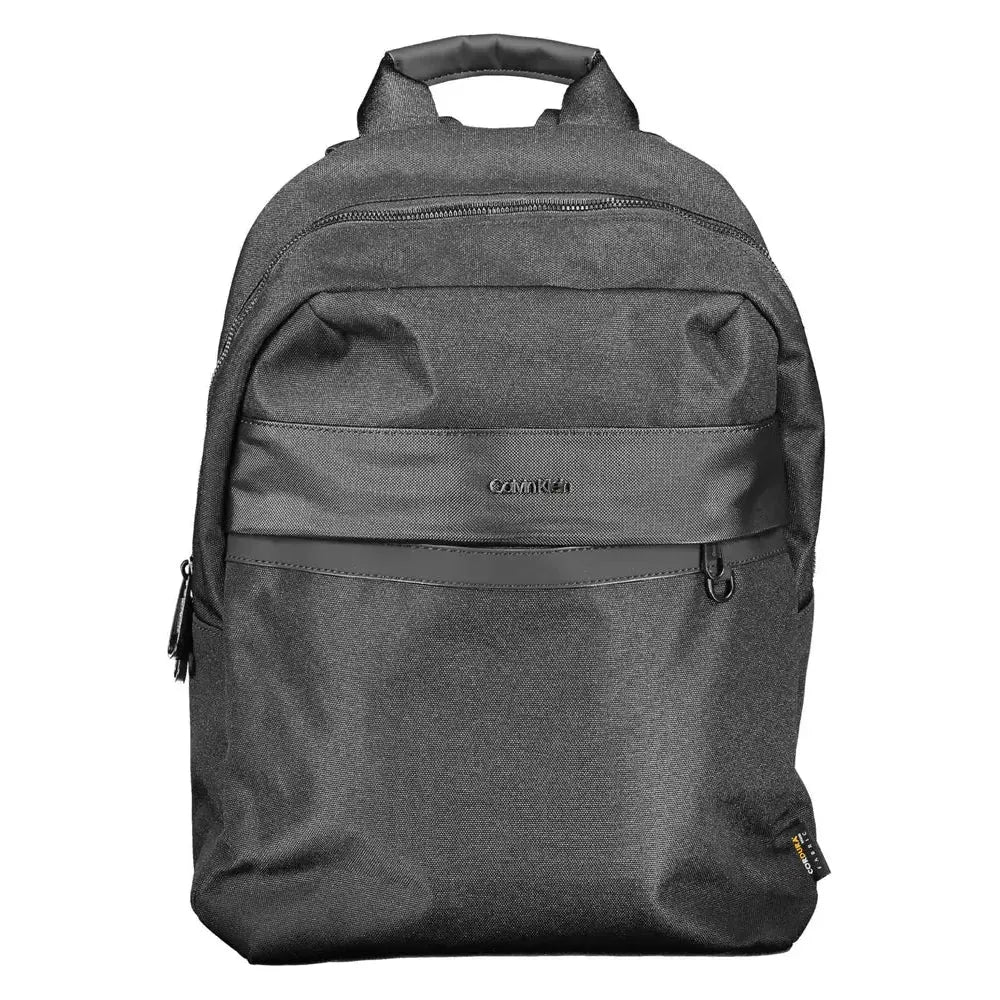 Luxour, Calvin Klein Black Polyester Men Backpack, 