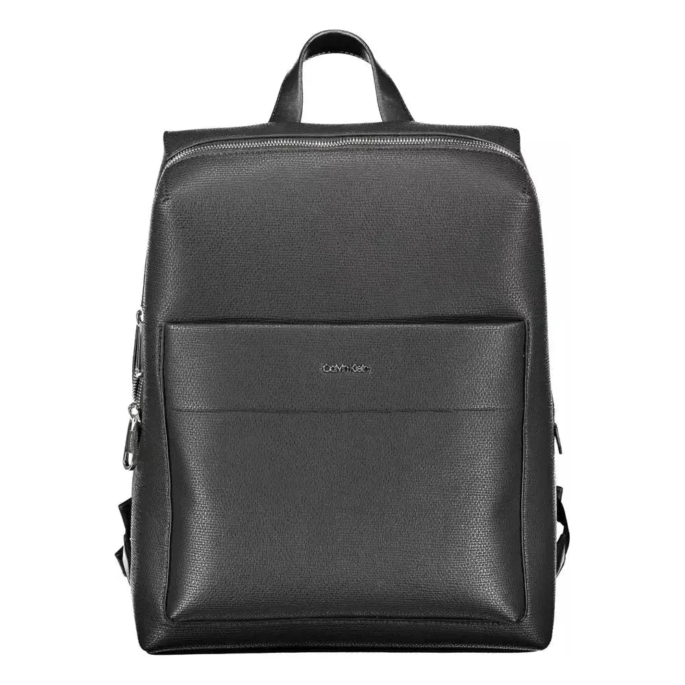Luxour, Calvin Klein Black Polyester Men Backpack, 