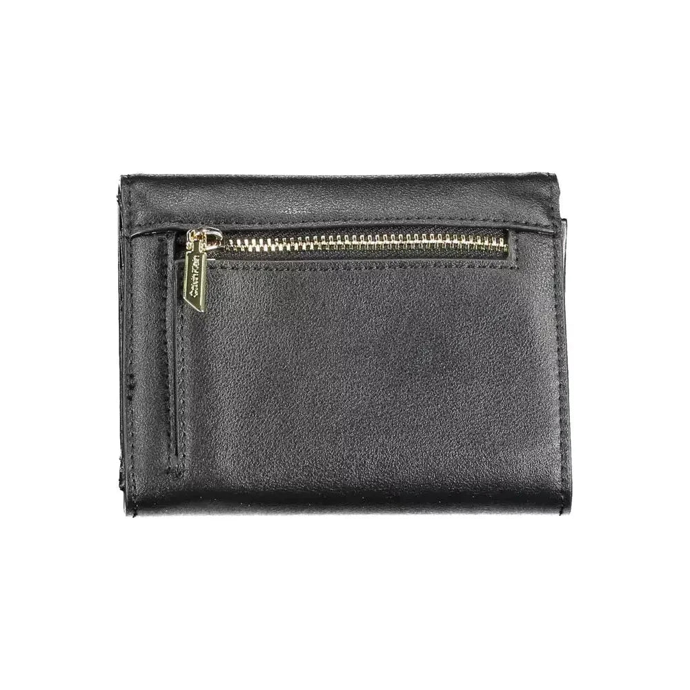 Luxour, Calvin Klein Black Polyethylene Women Wallet, 