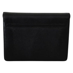 Luxour, Dolce & Gabbana Black Leather Gold Metal Mini Women Purse Bag Lucia Wallet, 