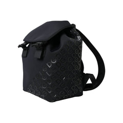 Luxour, Dolce & Gabbana Black Neoprene Nylon DG Logo School Backpack Bag, 