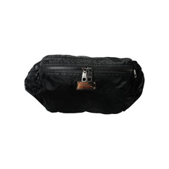 Luxour, Dolce & Gabbana Black Nylon Logo Plaque Belt Waist Fanny Pack Bag, 