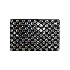 Luxour, Dolce & Gabbana Black Velvet Crystal Clutch Evening Party Purse Bag, 