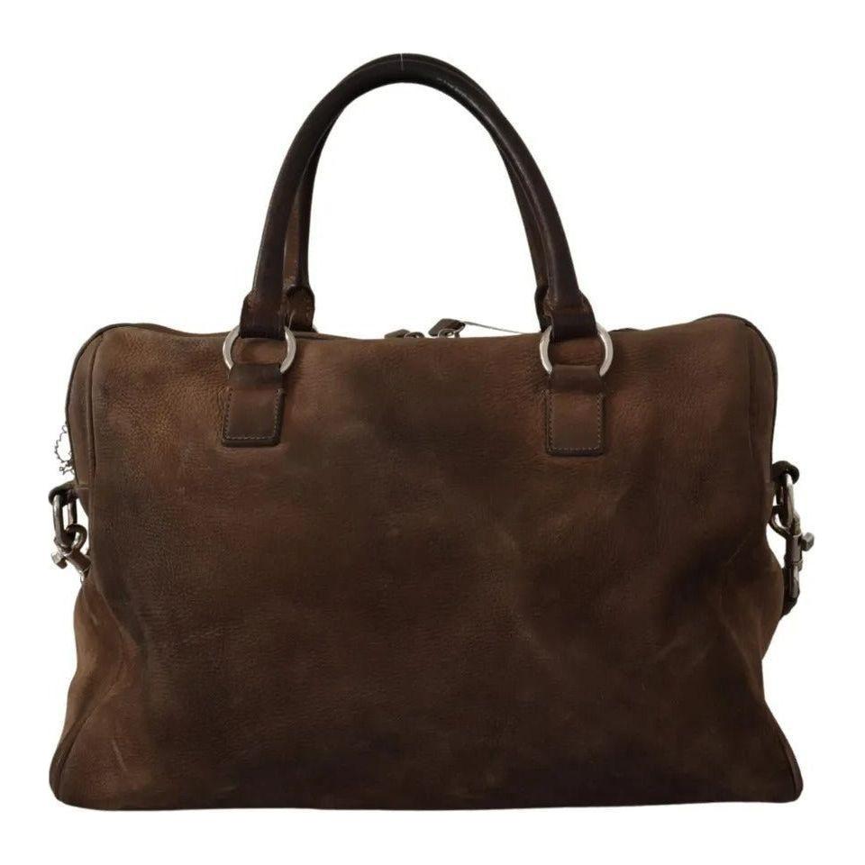 Luxour, Dolce & Gabbana Brown Leather Shoulder Strap Travel Messenger Gym Men Bag, 