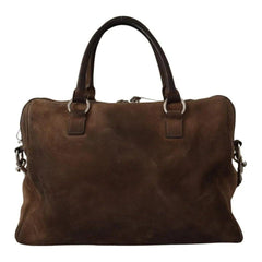 Luxour, Dolce & Gabbana Brown Leather Shoulder Strap Travel Messenger Gym Men Bag, 