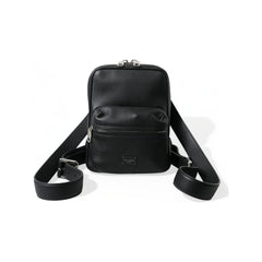 Luxour, Dolce & Gabbana Chic Black Calf Leather Small Backpack, 