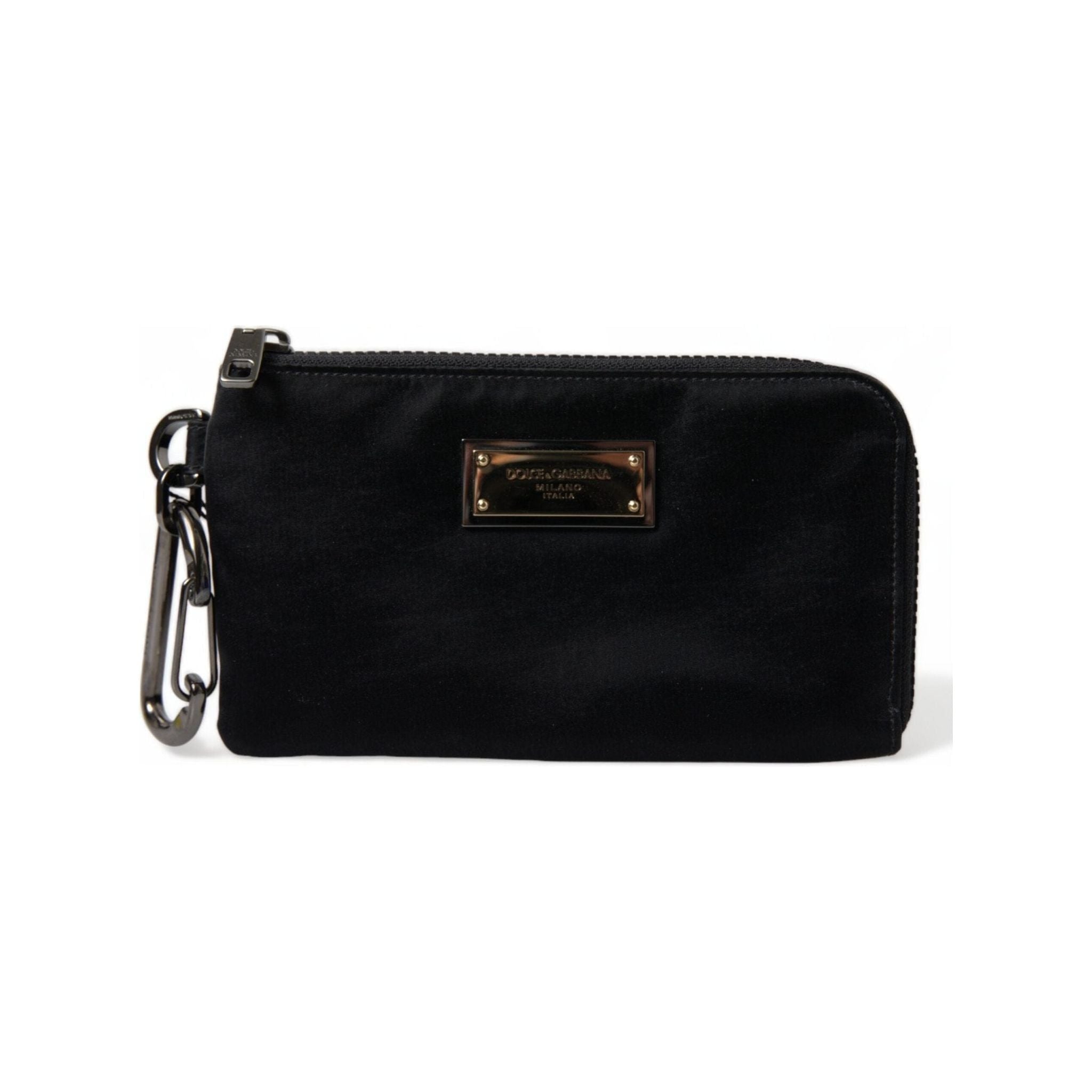 Luxour, Dolce & Gabbana Chic Nylon-Leather Designer Pouch, 