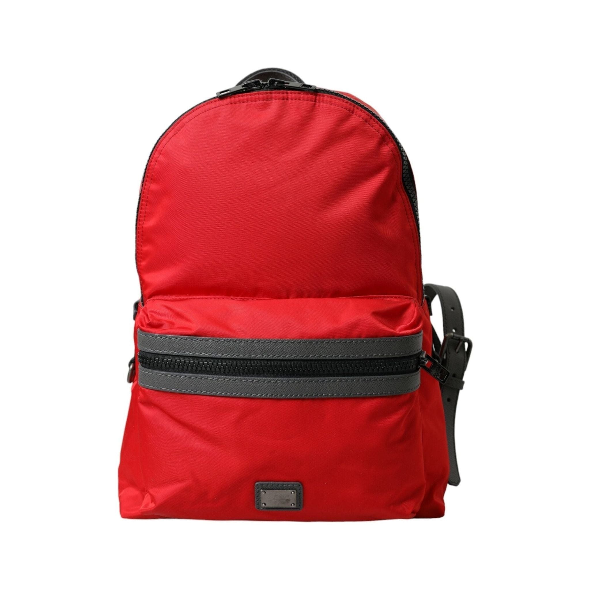 Luxour, Dolce & Gabbana Elegant Red Nylon-Leather Backpack, 