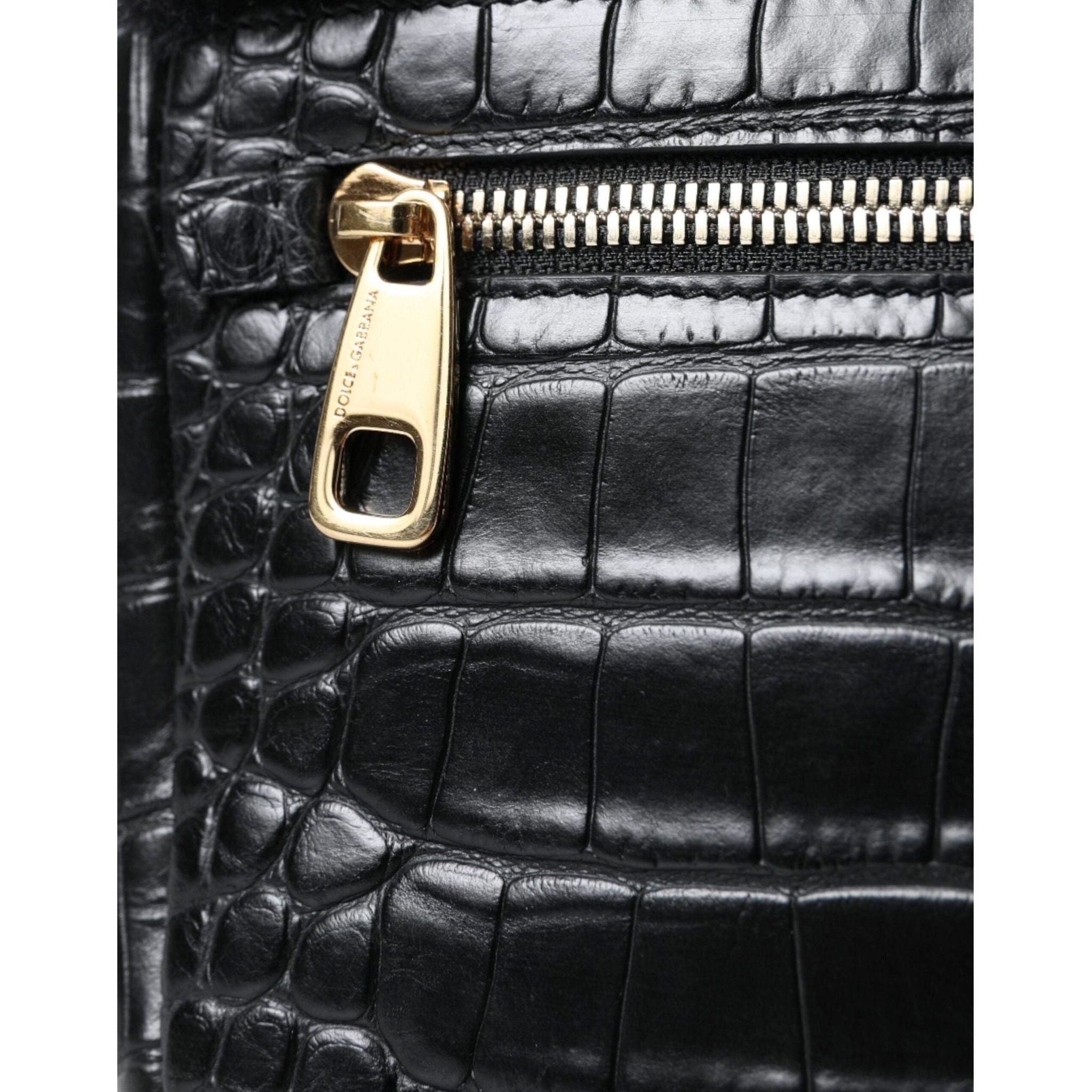 Luxour, Dolce & Gabbana Exquisite Croc-Embossed Panther Shoulder Bag, 