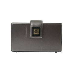 Luxour, Dolce & Gabbana Metallic Gray Calfskin Shoulder Bag with Chain Strap, 
