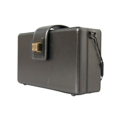 Luxour, Dolce & Gabbana Metallic Gray Calfskin Shoulder Bag with Chain Strap, 