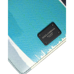 Luxour, Dolce & Gabbana Multicolor Leather DG Logo Bifold Card Holder Wallet, 