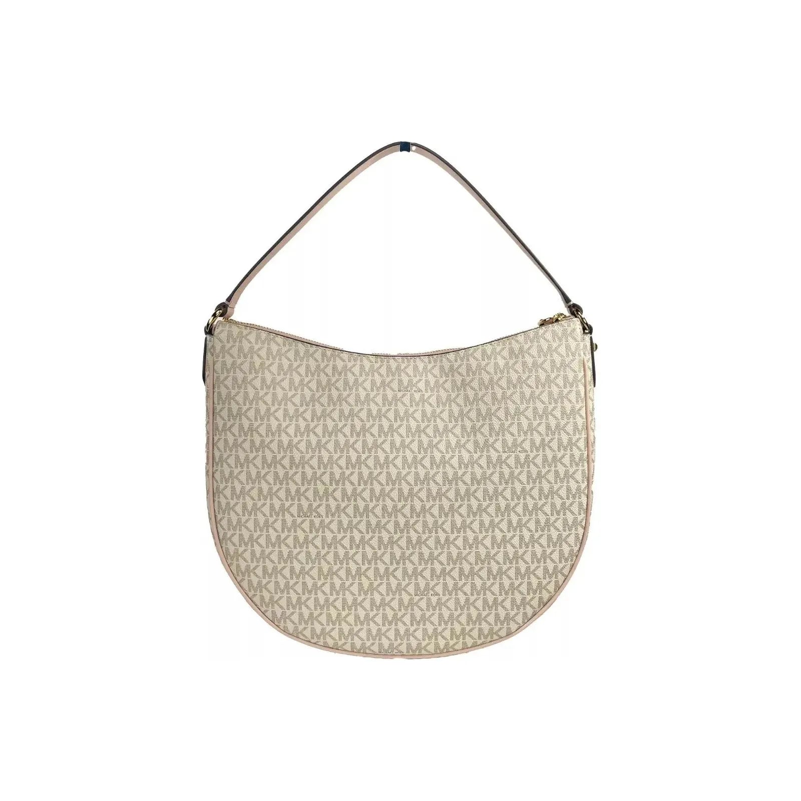 Luxour, Michael Kors Large Dover Half Moon Crossbody Bag Purse Powder Blush Multi, 